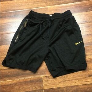 Nike Lebron James Shorts Men's Large Black DNA Mesh Basketball Drawstring Gym